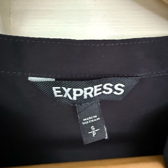 Express Black Collared Dress - Picture 2 of 6